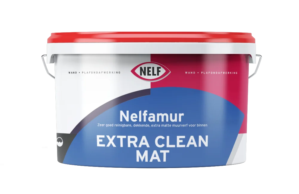 Nelfamur Mat Extra Clean | Reinigbare Matte Muurverf | 10 LTR | Lichte kleur
