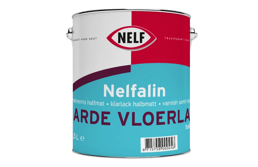 Nelfalin Harde Vloerlak Halfmat | Transparante Vloer| en Traplak | 500 ML