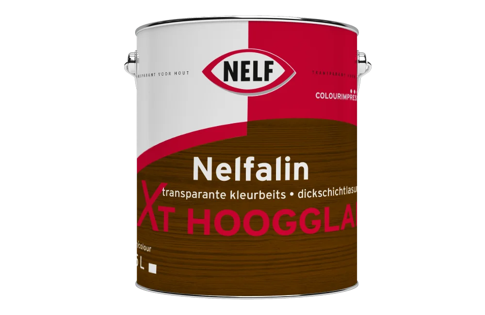 Nelfalin XT Hoogglans | Transparante Hoogglans Beits | 1 LTR | Kleurloos