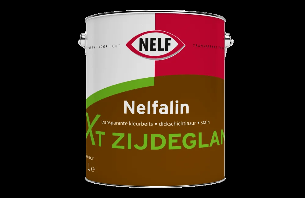 Nelfalin XT Zijdeglans | Transparante Zijdeglans Beits | 1 LTR | Kleurloos