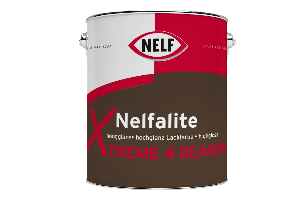 Nelfalite Xtreme 4 Seasons | Hoogglans Buitenlak | 1 LTR | Wit