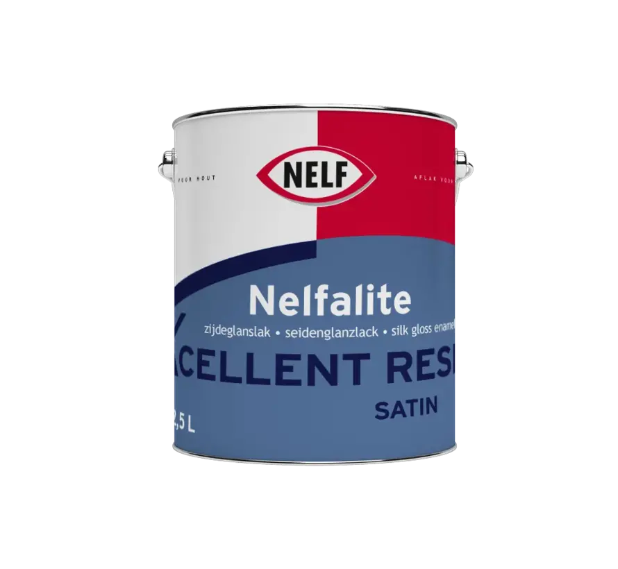 Nelf Nelfalite Xcellent Resist Satin | Zijdeglans Binnenlak - 1 LTR 