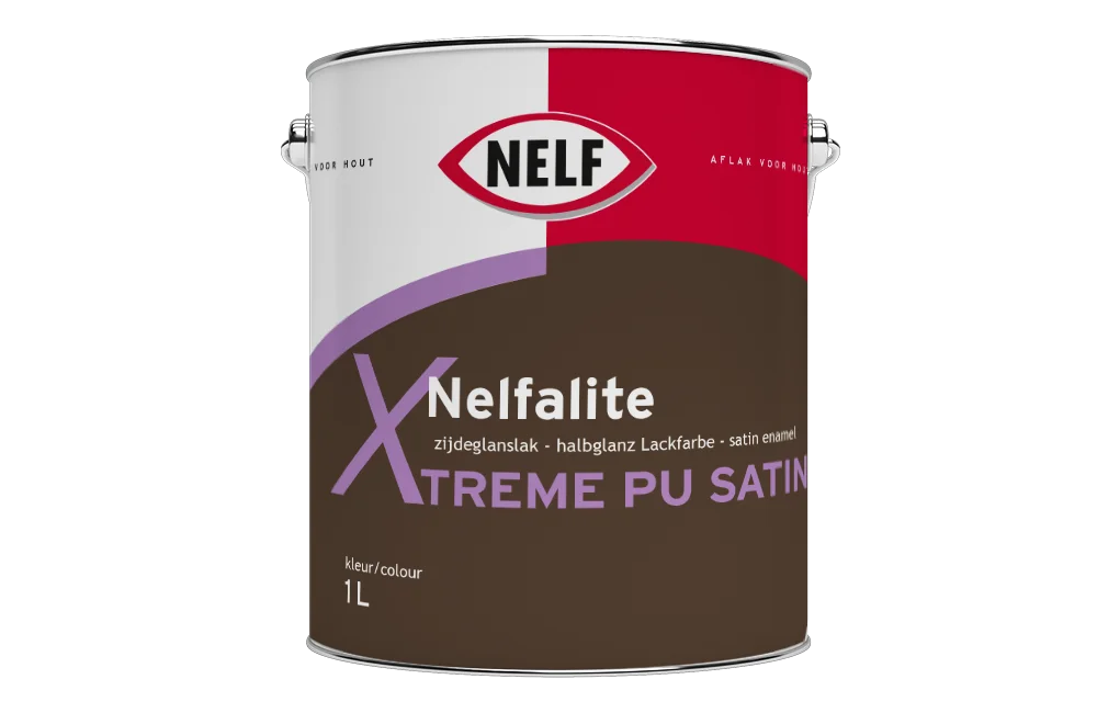 Nelfalite Xtreme PU Satin | Zijdeglans Buitenlak | 1 LTR | Wit
