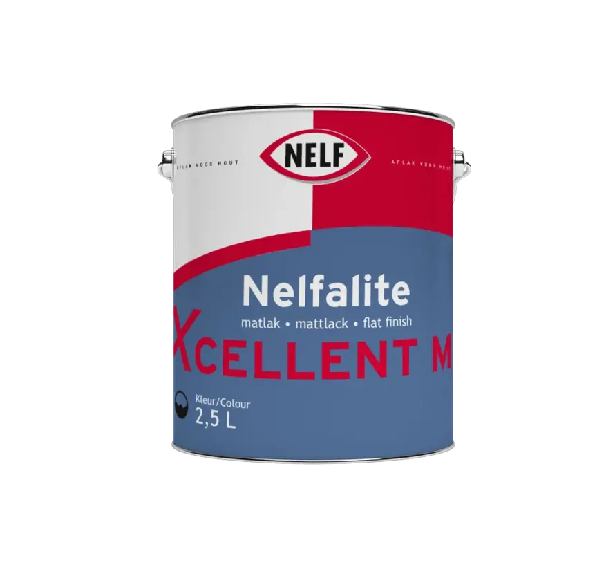 Nelf Nelfalite Xcellent Mat | Matte Lakverf Binnen & Buiten - 1 LTR 