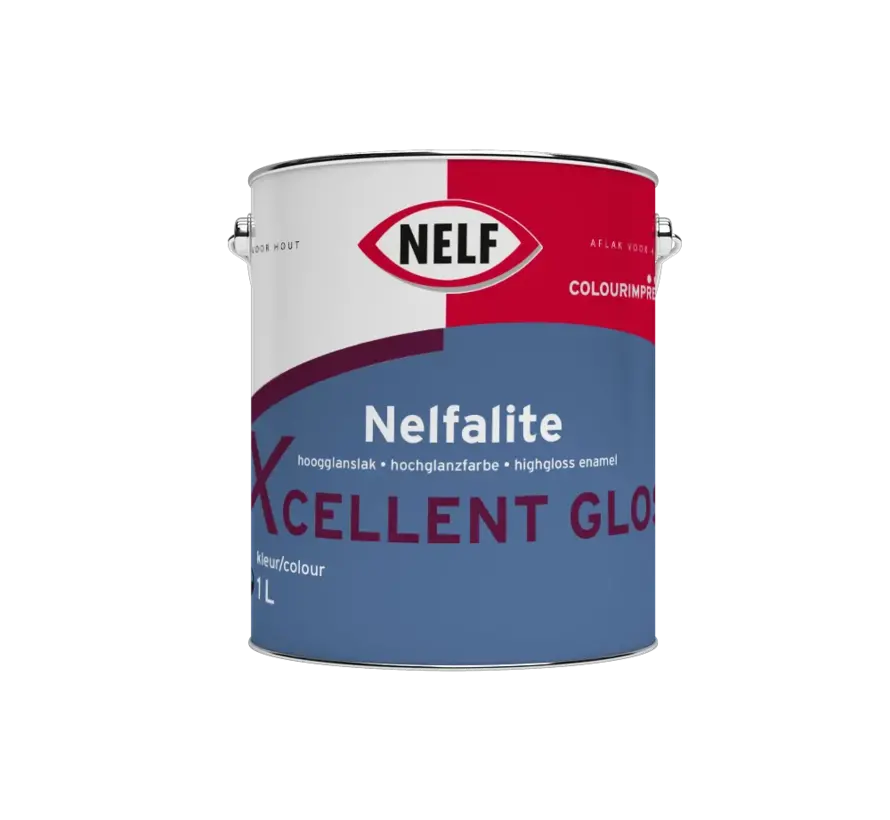 Nelf Nelfalite Xcellent Gloss | Hoogglans Lakverf Binnen & Buiten - 1 LTR 