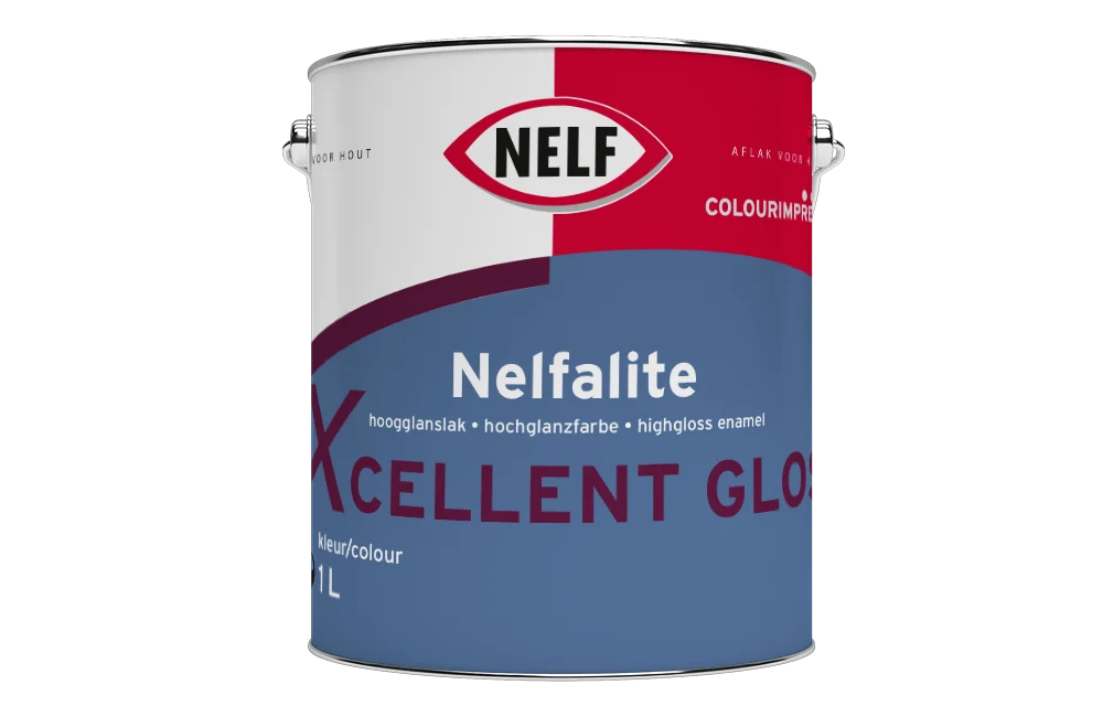 Nelfalite Xcellent Gloss | Hoogglans Lakverf Binnen & Buiten | 1 LTR | Wit