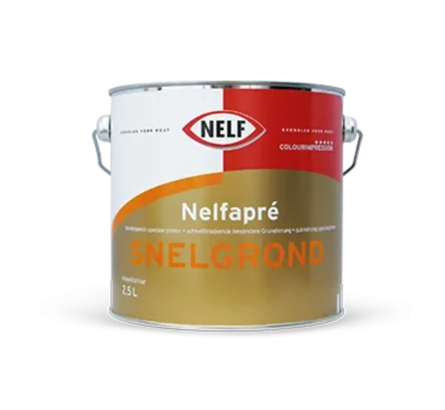 Nelf Nelfapre Snelgrond | Sneldrogende Grond- en Voorlak Buiten - 1 LTR 