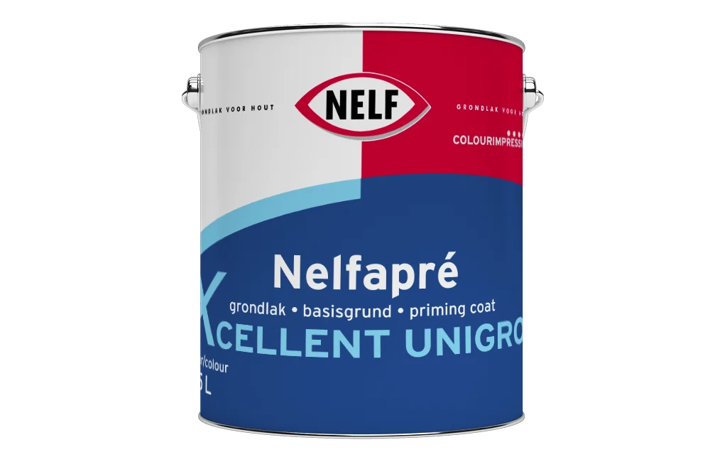 Nelfapre Xcellent Unigrond | Grondverf Binnen & Buiten | 2,5 LTR | Kleur