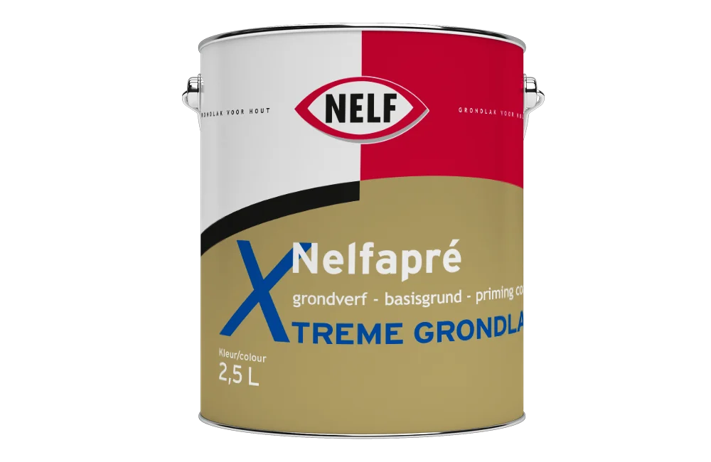 Nelfapre Xtreme Grondlak | Grond| en Voorlak Buiten | 2,5 LTR | Wit