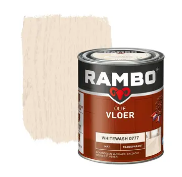 Rambo Vloer Olie Transparant Mat Whitewash 0777