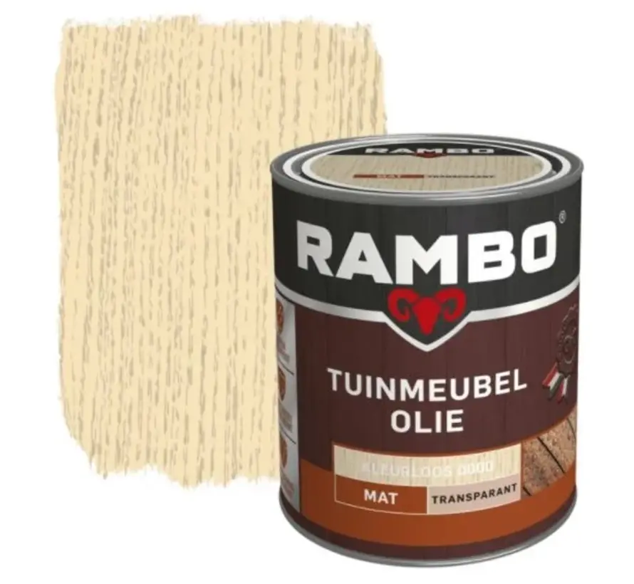Rambo Tuinmeubel Olie Transparant Kleurloos 0000 - 750 ML