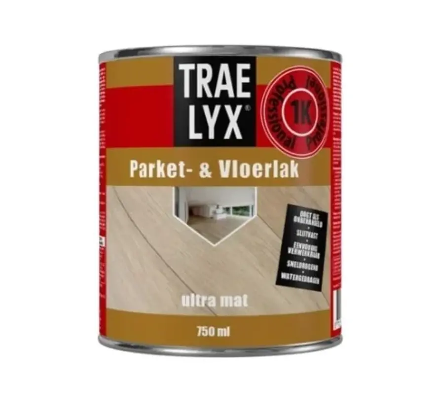 Trae-lyx Parket- en Vloerlak Ultra-Mat - 750 ML