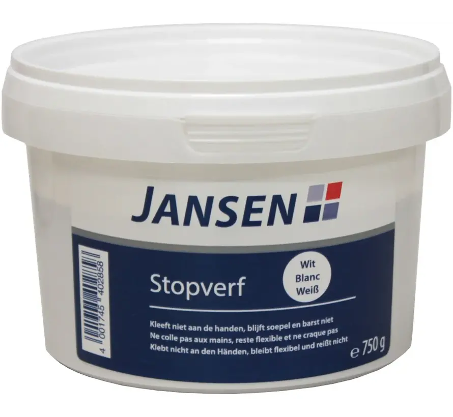 Jansen Stopverf Wit - 750 GR 