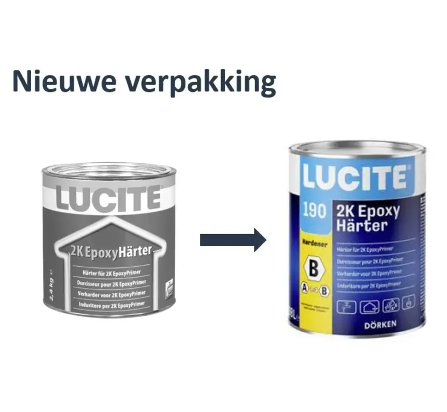 Lucite 190 2K Epoxy Harter | Verharder - 500 ML