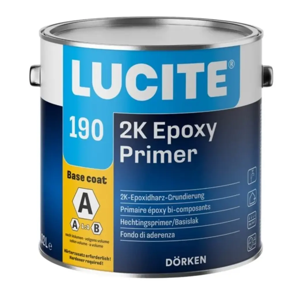 Lucite 190 2K Epoxy Primer | Let op: excl. verharder Lucite 190 2K Epoxy Primer | Let op: excl. verharder