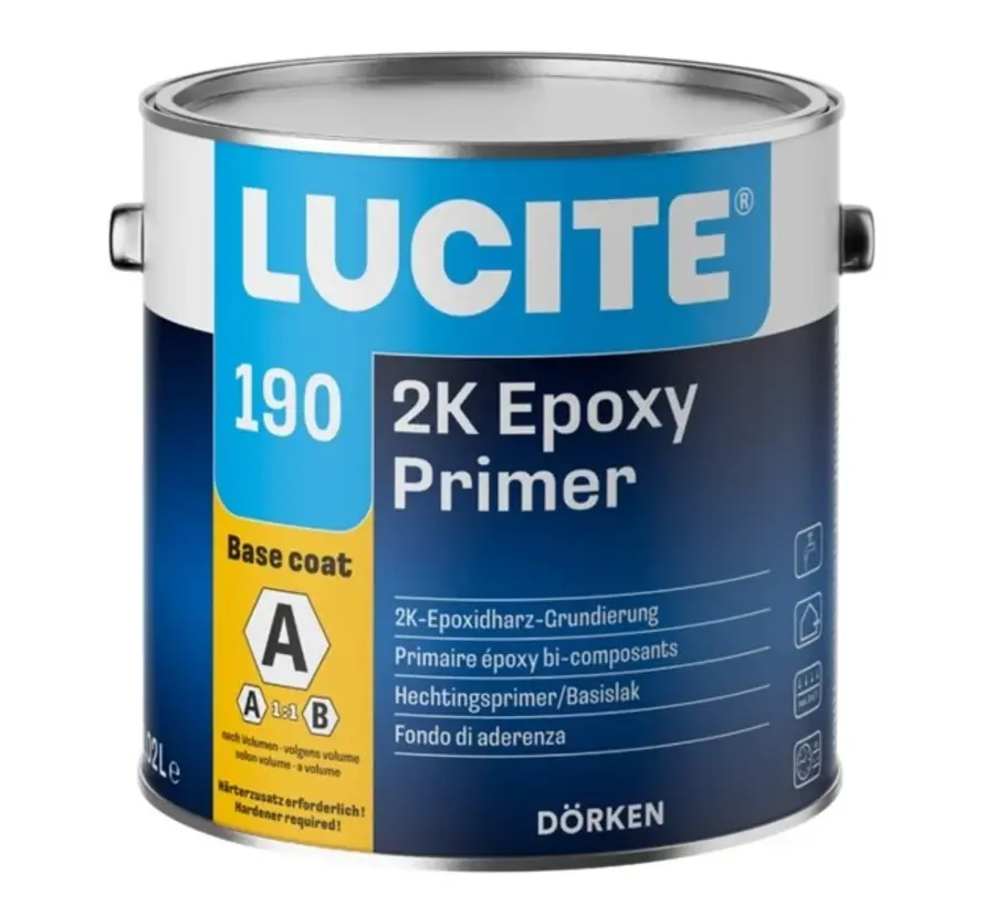 Lucite 190 2K Epoxy Primer | Let op: excl. verharder - 500 ML 