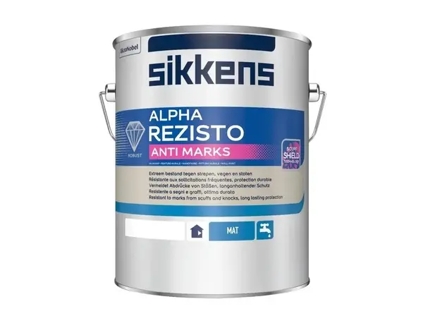 Sikkens Alpha Rezisto Anti-Marks Mat | Matte Reinigbare Muurverf