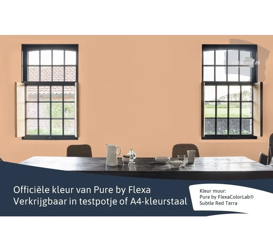 Kleurstaal Flexa Pure Subtle Red Terra - A4 Formaat