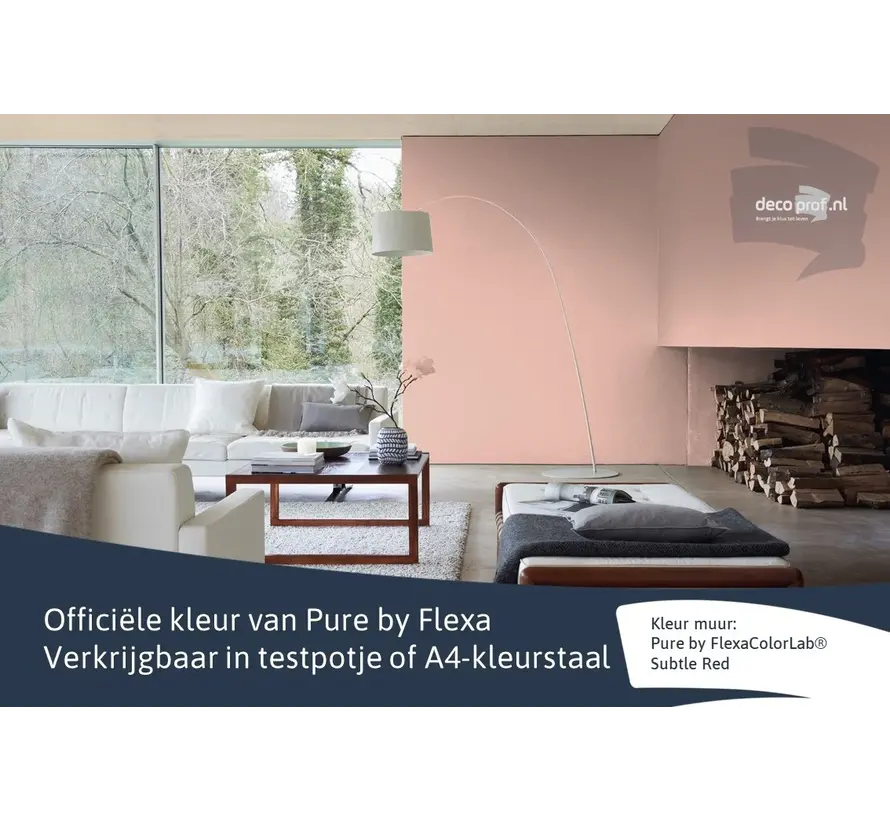 Kleurstaal Flexa Pure Subtle Red - A4 Formaat