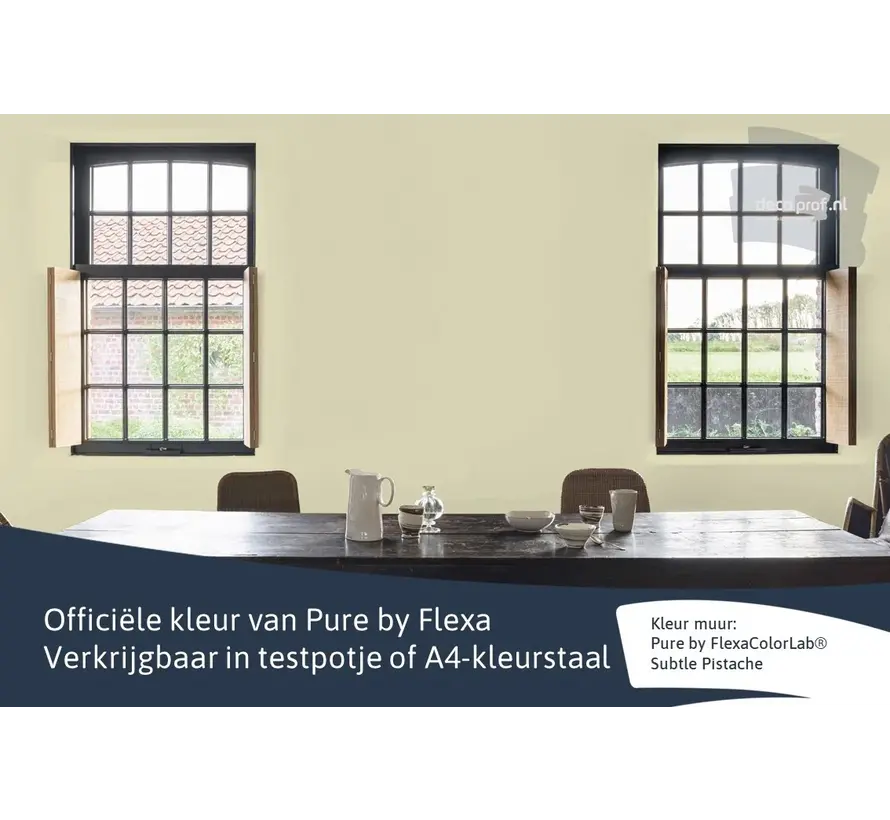 Kleurstaal Flexa Pure Subtle Pistache - A4 Formaat