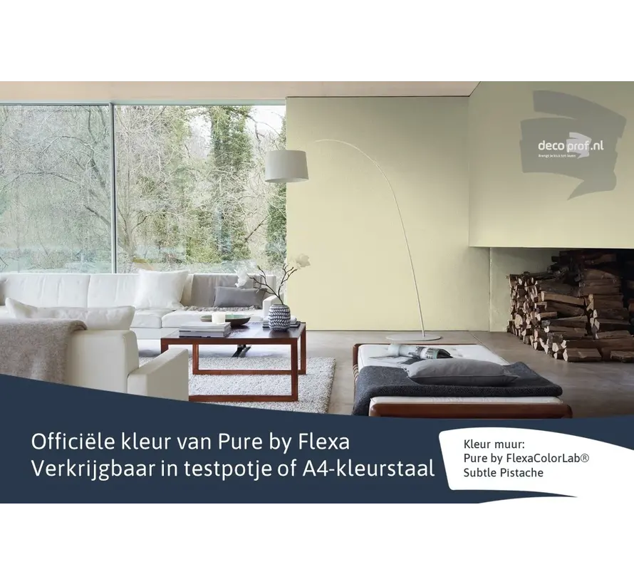 Kleurstaal Flexa Pure Subtle Pistache - A4 Formaat