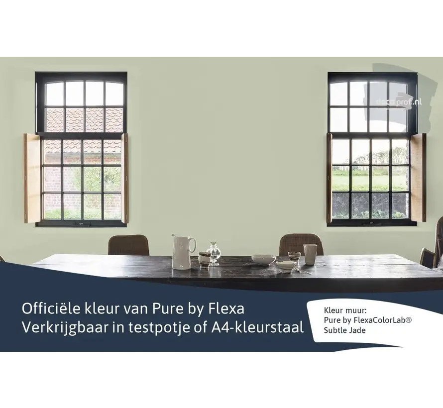 Kleurstaal Flexa Pure Subtle Jade - A4 Formaat