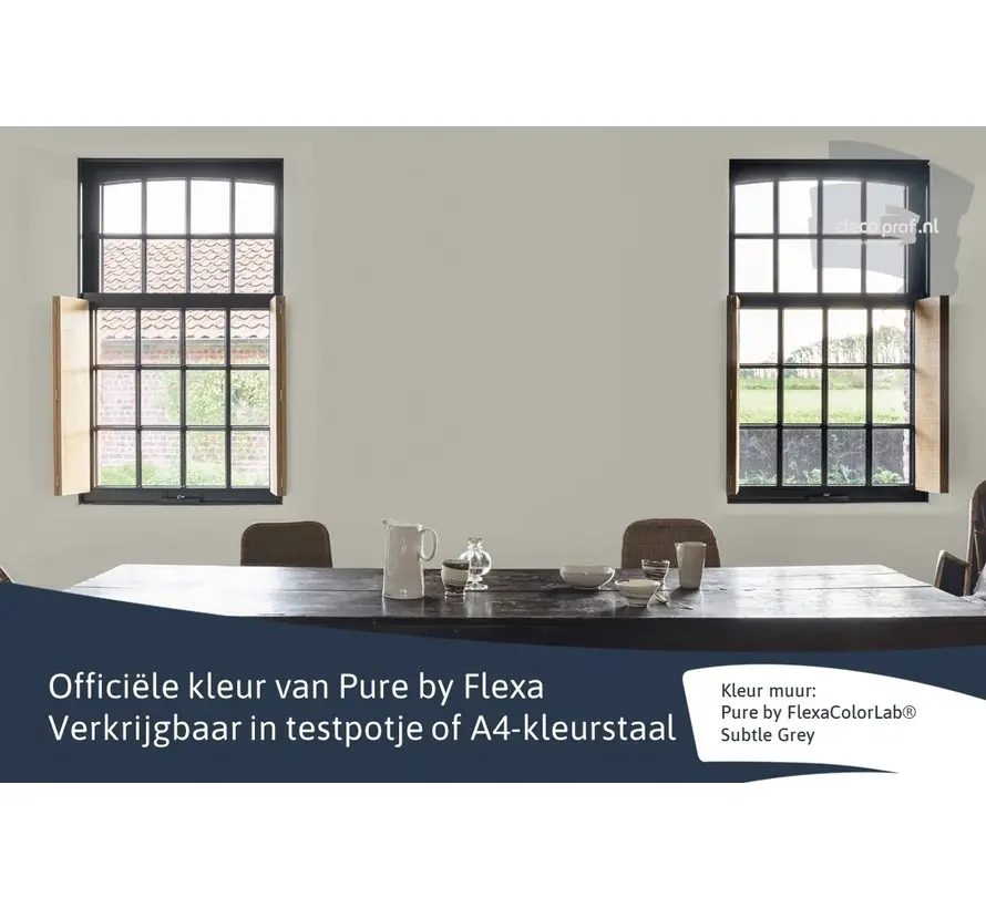 Kleurstaal Flexa Pure Subtle Grey - A4 Formaat