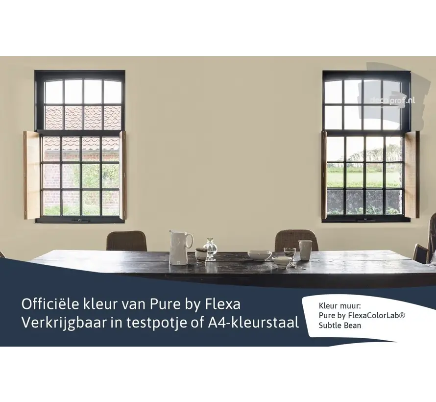 Kleurstaal Flexa Pure Subtle Bean - A4 Formaat