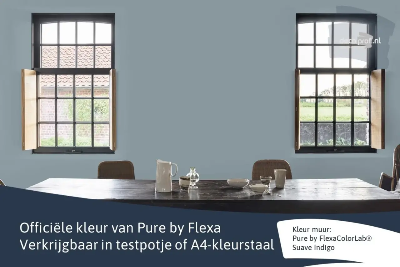 Kleurstaal Flexa Pure Suave Indigo Kleurstaal Flexa Pure Suave Indigo