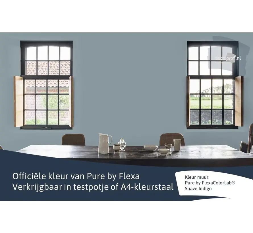 Kleurstaal Flexa Pure Suave Indigo - A4 Formaat