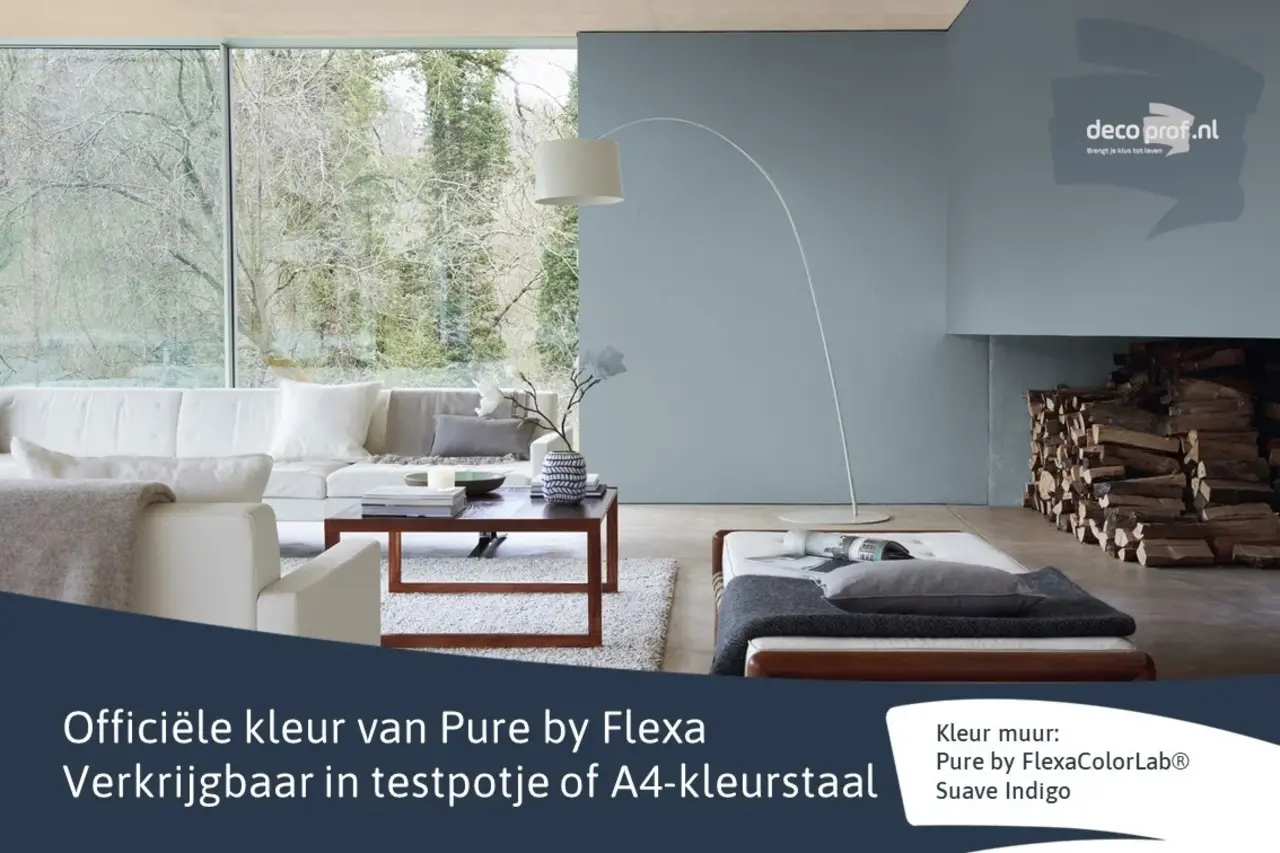 Kleurstaal Flexa Pure Suave Indigo Kleurstaal Flexa Pure Suave Indigo