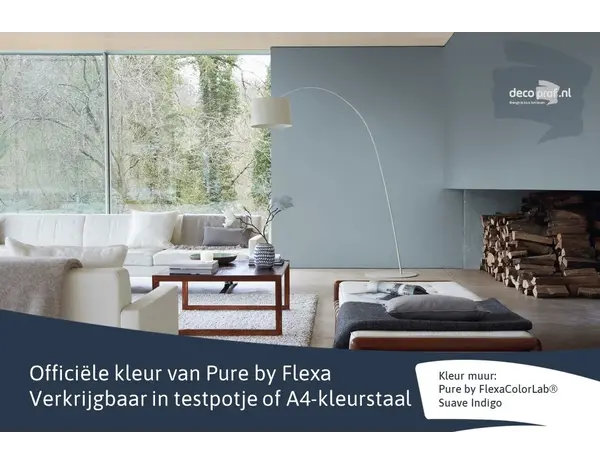 Kleurstaal Flexa Pure Suave Indigo Kleurstaal Flexa Pure Suave Indigo