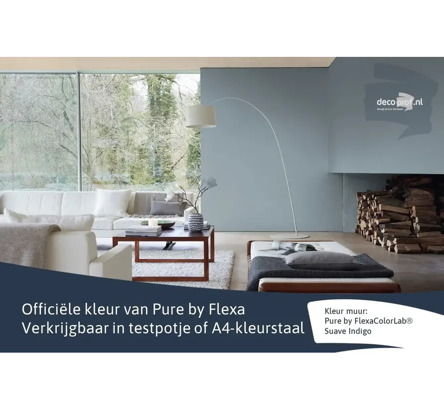 Kleurstaal Flexa Pure Suave Indigo - A4 Formaat