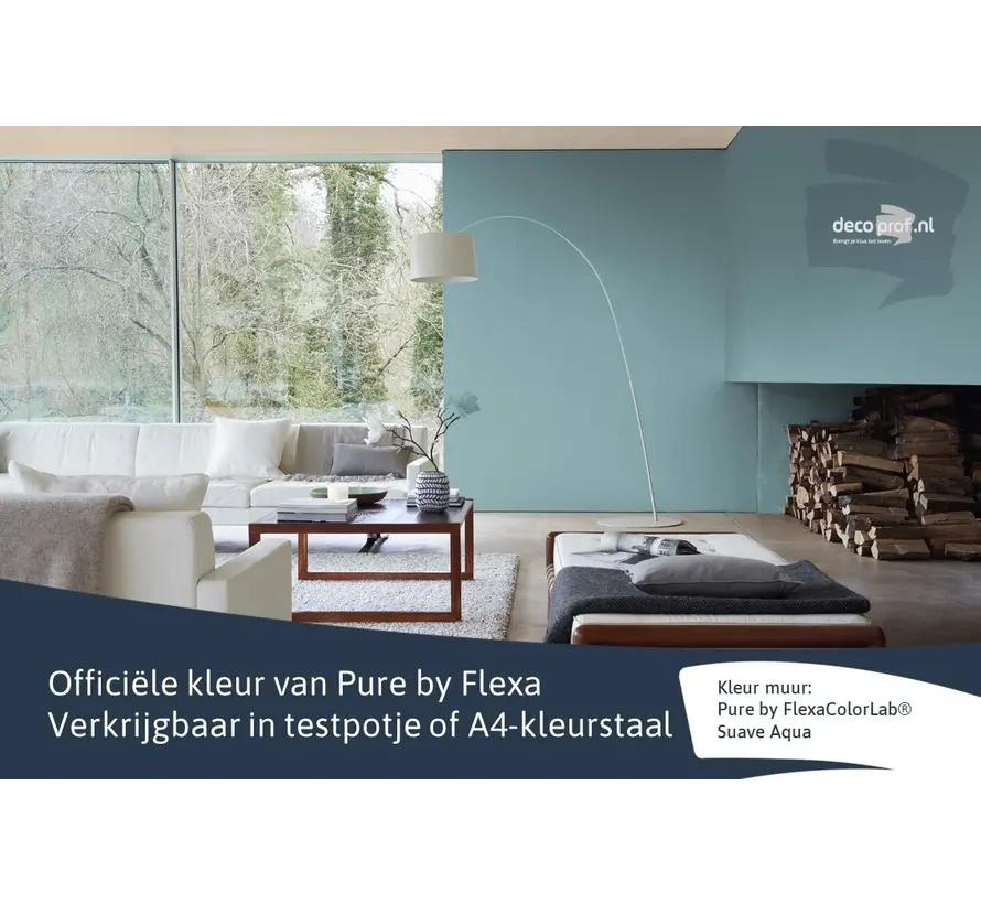 Kleurstaal Flexa Pure Suave Aqua - A4 Formaat