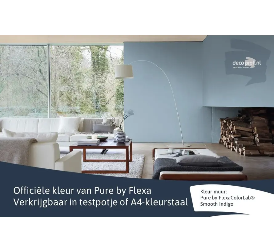 Kleurstaal Flexa Pure Smooth Indigo - A4 Formaat