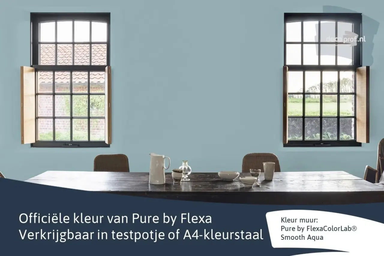 Kleurstaal Flexa Pure Smooth Aqua Kleurstaal Flexa Pure Smooth Aqua