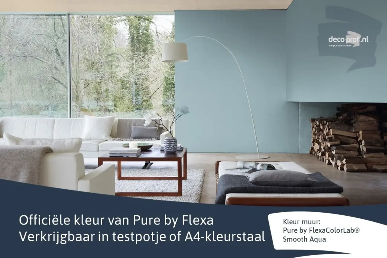 Kleurstaal Flexa Pure Smooth Aqua Kleurstaal Flexa Pure Smooth Aqua