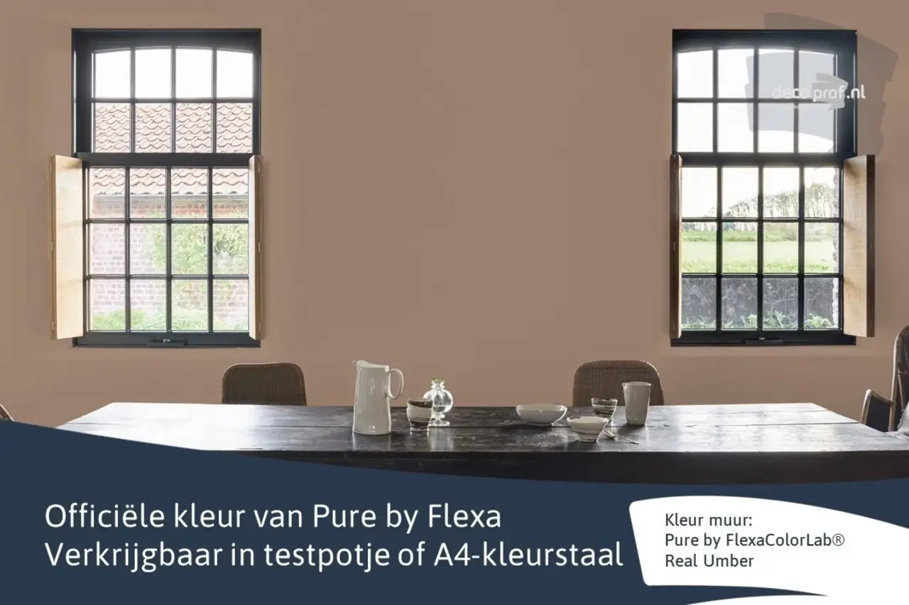 Kleurstaal Flexa Pure Real Umber Kleurstaal Flexa Pure Real Umber