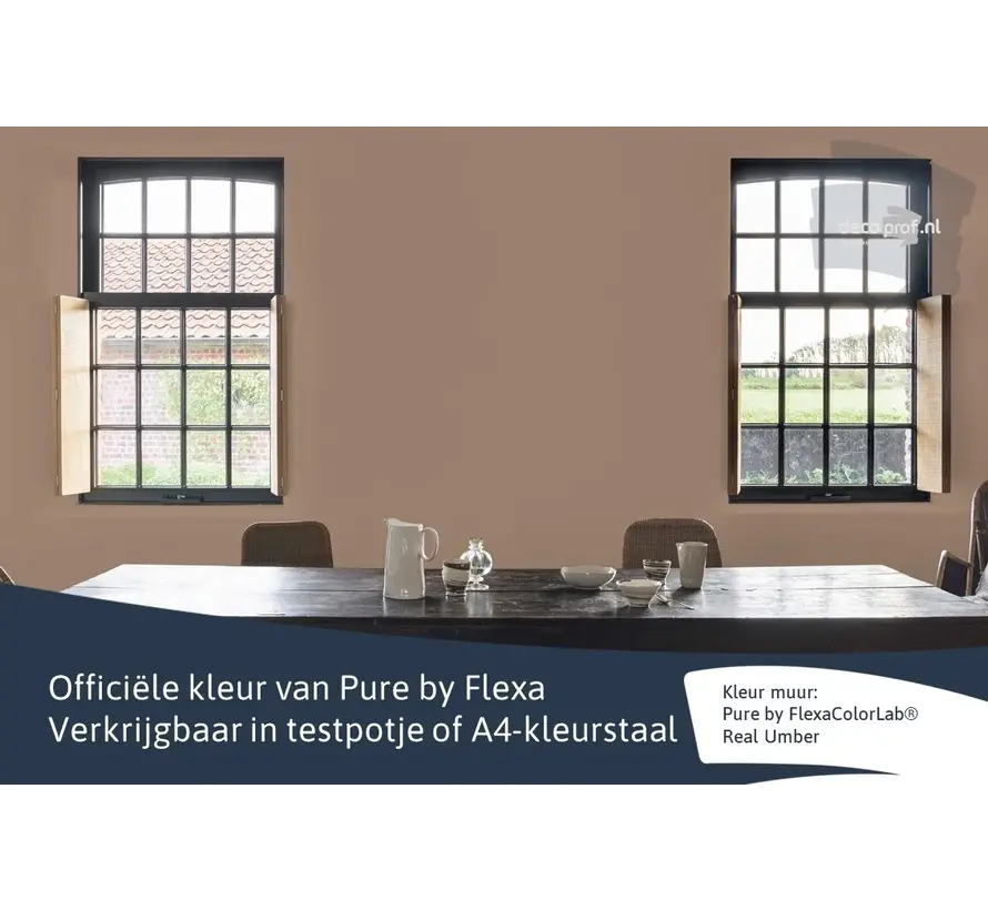 Kleurstaal Flexa Pure Real Umber - A4 Formaat