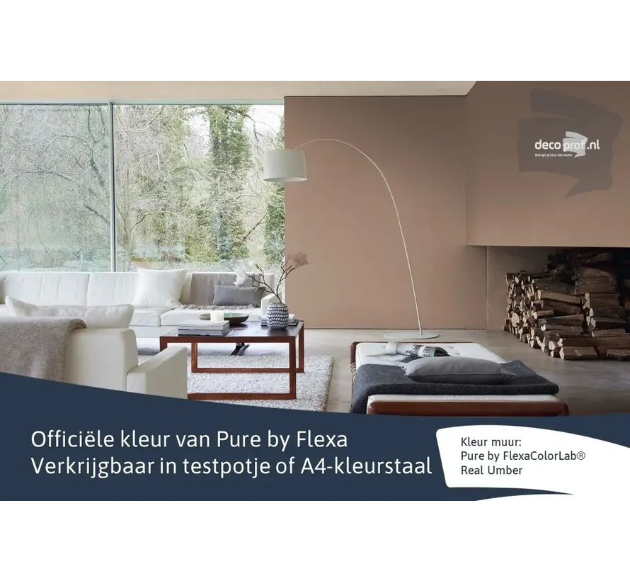 Kleurstaal Flexa Pure Real Umber - A4 Formaat