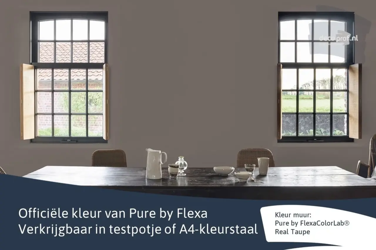 Kleurstaal Flexa Pure Real Taupe Kleurstaal Flexa Pure Real Taupe