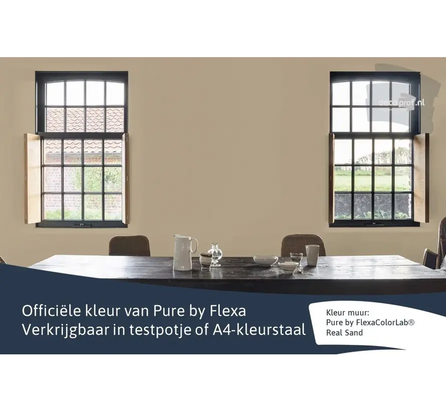 Kleurstaal Flexa Pure Real Sand - A4 Formaat