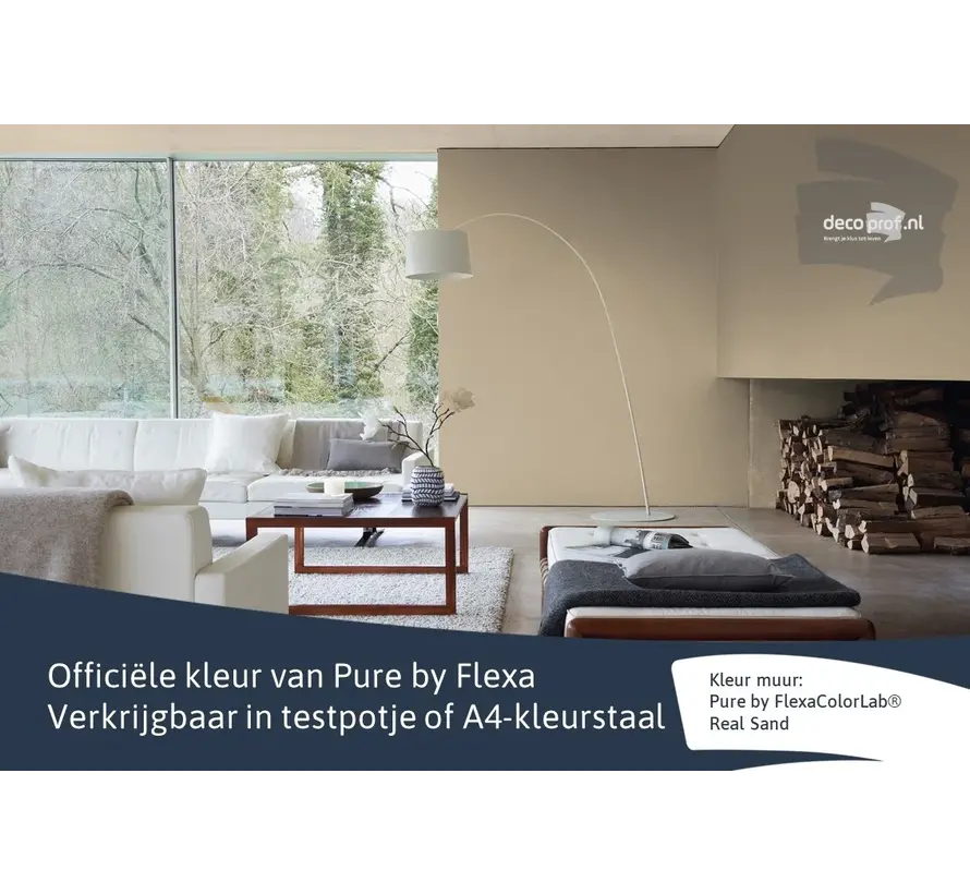 Kleurstaal Flexa Pure Real Sand - A4 Formaat