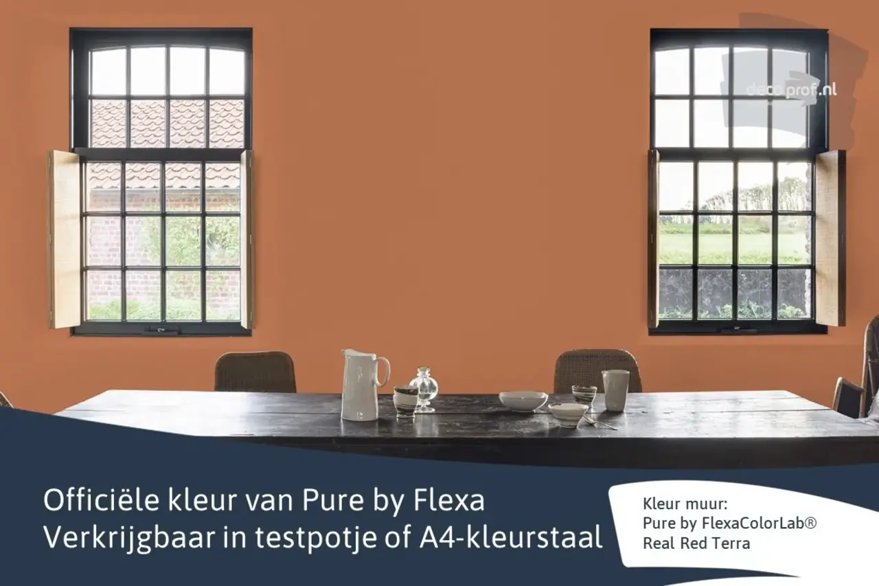 Kleurstaal Flexa Pure Real Red Terra