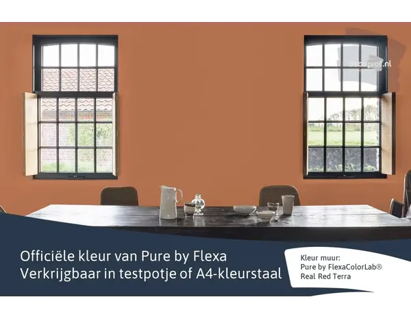 Kleurstaal Flexa Pure Real Red Terra