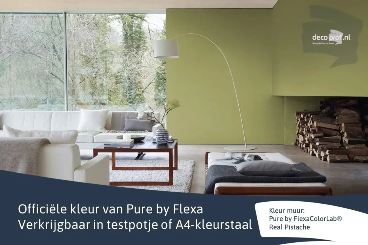 Kleurstaal Flexa Pure Real Pistache Kleurstaal Flexa Pure Real Pistache