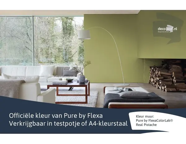 Kleurstaal Flexa Pure Real Pistache Kleurstaal Flexa Pure Real Pistache