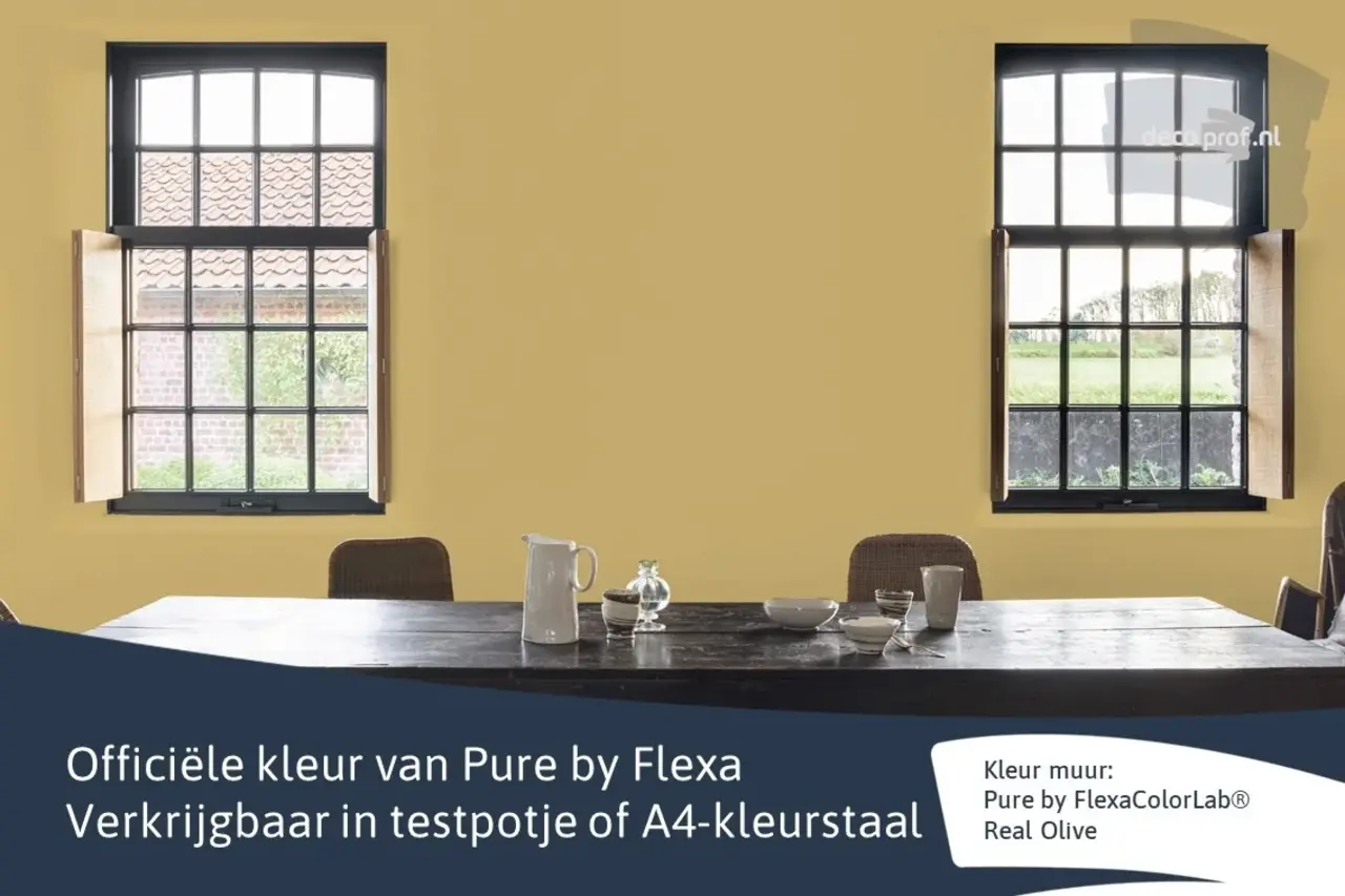 Kleurstaal Flexa Pure Real Olive