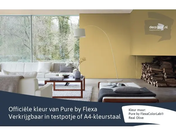 Kleurstaal Flexa Pure Real Olive