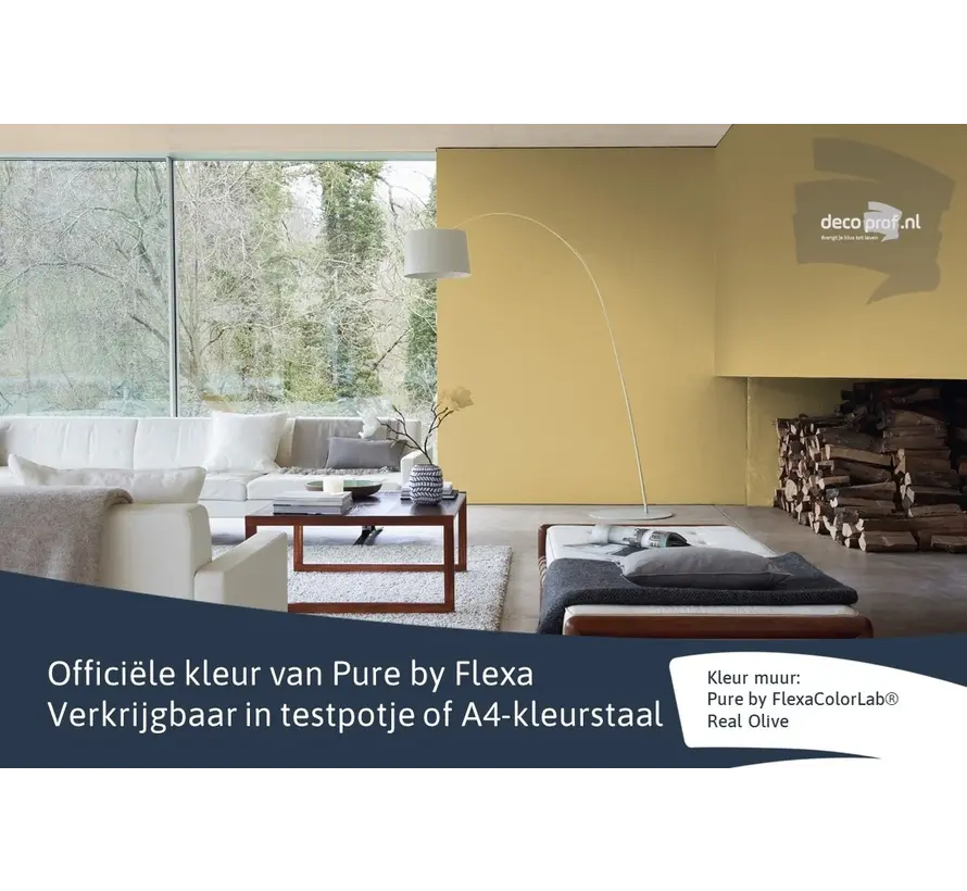 Kleurstaal Flexa Pure Real Olive - A4 Formaat